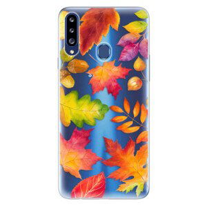 Odolné silikonové pouzdro iSaprio - Autumn Leaves 01 - Samsung Galaxy A20s