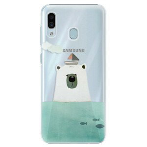 Plastové pouzdro iSaprio - Bear With Boat - Samsung Galaxy A30