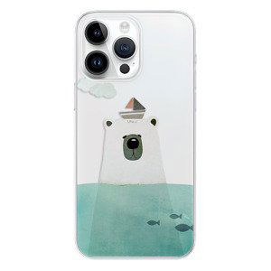 Odolné silikonové pouzdro iSaprio - Bear With Boat - iPhone 15 Pro Max