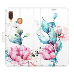 Flipové pouzdro iSaprio - Beautiful Flower - Samsung Galaxy A40
