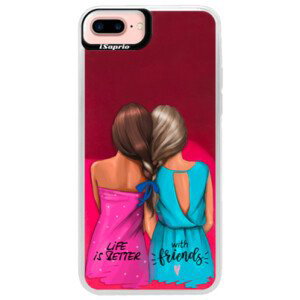 Neonové pouzdro Pink iSaprio - Best Friends - iPhone 7 Plus