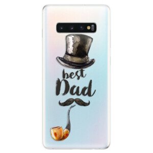 Odolné silikonové pouzdro iSaprio - Best Dad - Samsung Galaxy S10+