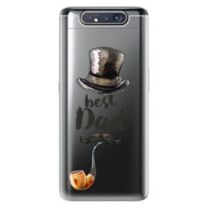 Odolné silikonové pouzdro iSaprio - Best Dad - Samsung Galaxy A80
