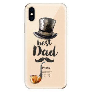 Odolné silikonové pouzdro iSaprio - Best Dad - iPhone XS