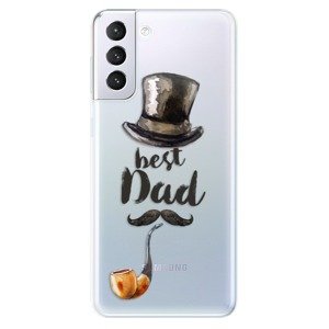 Odolné silikonové pouzdro iSaprio - Best Dad - Samsung Galaxy S21+