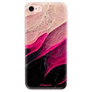 Odolné silikonové pouzdro iSaprio - Black and Pink - iPhone 7