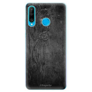 Odolné silikonové pouzdro iSaprio - Black Wood 13 - Huawei P30 Lite