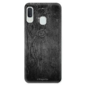 Odolné silikonové pouzdro iSaprio - Black Wood 13 - Samsung Galaxy A20e