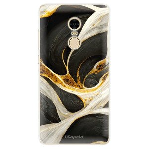 Odolné silikonové pouzdro iSaprio - Black and Gold - Xiaomi Redmi Note 4