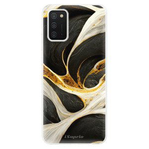 Odolné silikonové pouzdro iSaprio - Black and Gold - Samsung Galaxy A02s