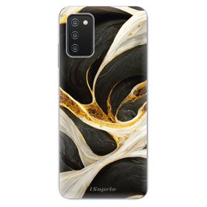 Odolné silikonové pouzdro iSaprio - Black and Gold - Samsung Galaxy A03s