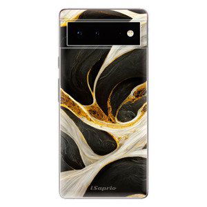 Odolné silikonové pouzdro iSaprio - Black and Gold - Google Pixel 6 5G