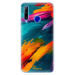 Odolné silikonové pouzdro iSaprio - Blue Paint - Huawei Honor 20 Lite