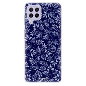 Odolné silikonové pouzdro iSaprio - Blue Leaves 05 - Samsung Galaxy A22