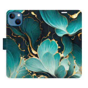 Flipové pouzdro iSaprio - Blue Flowers 02 - iPhone 13