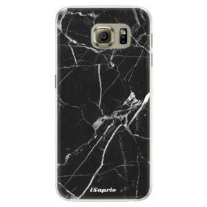 Silikonové pouzdro iSaprio - Black Marble 18 - Samsung Galaxy S6