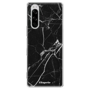 Plastové pouzdro iSaprio - Black Marble 18 - Sony Xperia 5