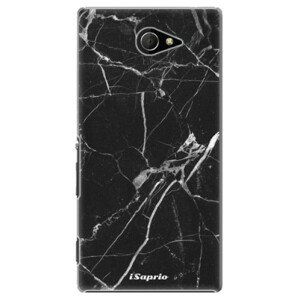 Plastové pouzdro iSaprio - Black Marble 18 - Sony Xperia M2