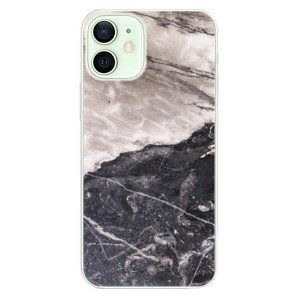 Plastové pouzdro iSaprio - BW Marble - iPhone 12