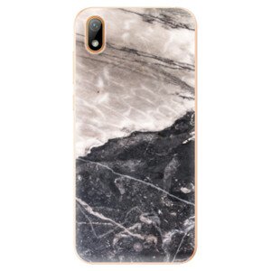 Odolné silikonové pouzdro iSaprio - BW Marble - Huawei Y5 2019