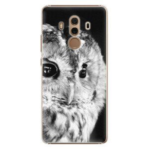 Plastové pouzdro iSaprio - BW Owl - Huawei Mate 10 Pro