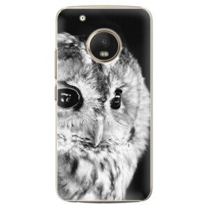 Plastové pouzdro iSaprio - BW Owl - Lenovo Moto G5 Plus