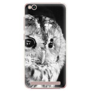 Plastové pouzdro iSaprio - BW Owl - Xiaomi Redmi 5A