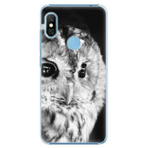 Plastové pouzdro iSaprio - BW Owl - Xiaomi Redmi Note 6 Pro