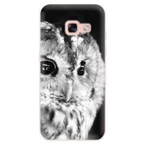 Odolné silikonové pouzdro iSaprio - BW Owl - Samsung Galaxy A3 2017