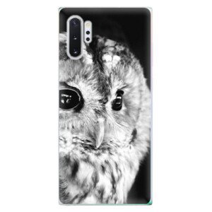 Odolné silikonové pouzdro iSaprio - BW Owl - Samsung Galaxy Note 10+
