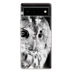 Odolné silikonové pouzdro iSaprio - BW Owl - Google Pixel 6 5G