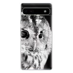 Odolné silikonové pouzdro iSaprio - BW Owl - Google Pixel 6a 5G