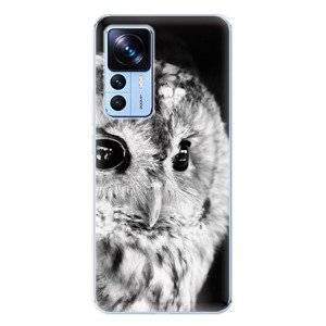 Odolné silikonové pouzdro iSaprio - BW Owl - Xiaomi 12T / 12T Pro