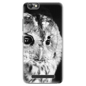 Plastové pouzdro iSaprio - BW Owl - Lenovo Vibe C