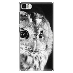 Plastové pouzdro iSaprio - BW Owl - Xiaomi Mi3