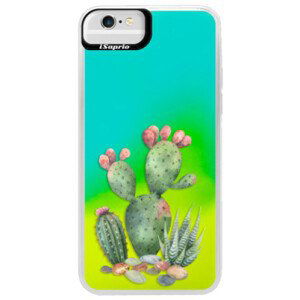 Neonové pouzdro Blue iSaprio - Cacti 01 - iPhone 6 Plus/6S Plus