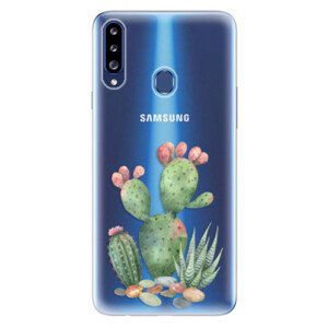 Odolné silikonové pouzdro iSaprio - Cacti 01 - Samsung Galaxy A20s