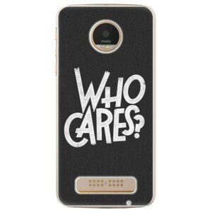 Plastové pouzdro iSaprio - Who Cares - Lenovo Moto Z Play