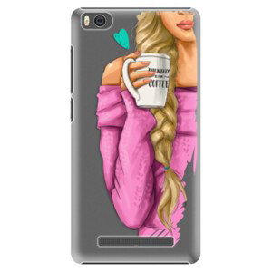 Plastové pouzdro iSaprio - My Coffe and Blond Girl - Xiaomi Mi4C
