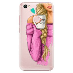 Plastové pouzdro iSaprio - My Coffe and Blond Girl - Xiaomi Redmi Note 5A / 5A Prime