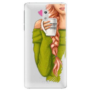 Plastové pouzdro iSaprio - My Coffe and Redhead Girl - Nokia 3