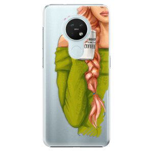 Plastové pouzdro iSaprio - My Coffe and Redhead Girl - Nokia 7.2