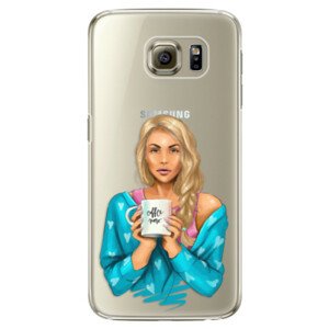 Plastové pouzdro iSaprio - Coffe Now - Blond - Samsung Galaxy S6