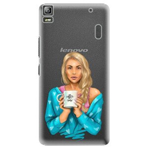 Plastové pouzdro iSaprio - Coffe Now - Blond - Lenovo A7000