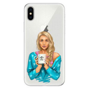 Silikonové pouzdro iSaprio - Coffe Now - Blond - iPhone X