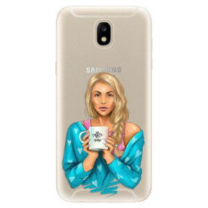 Odolné silikonové pouzdro iSaprio - Coffe Now - Blond - Samsung Galaxy J5 2017