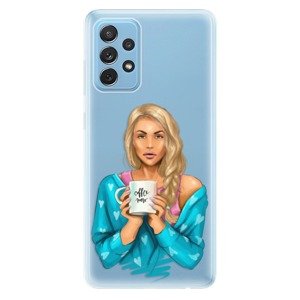 Odolné silikonové pouzdro iSaprio - Coffe Now - Blond - Samsung Galaxy A72