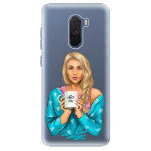 Plastové pouzdro iSaprio - Coffe Now - Blond - Xiaomi Pocophone F1