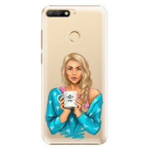 Plastové pouzdro iSaprio - Coffe Now - Blond - Huawei Y6 Prime 2018