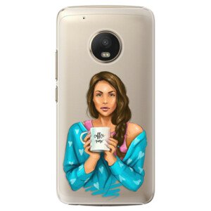 Plastové pouzdro iSaprio - Coffe Now - Brunette - Lenovo Moto G5 Plus